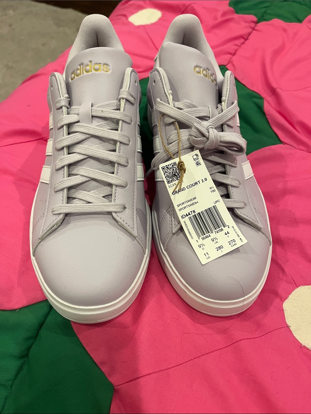 NWT Purple Adidas Grand Court